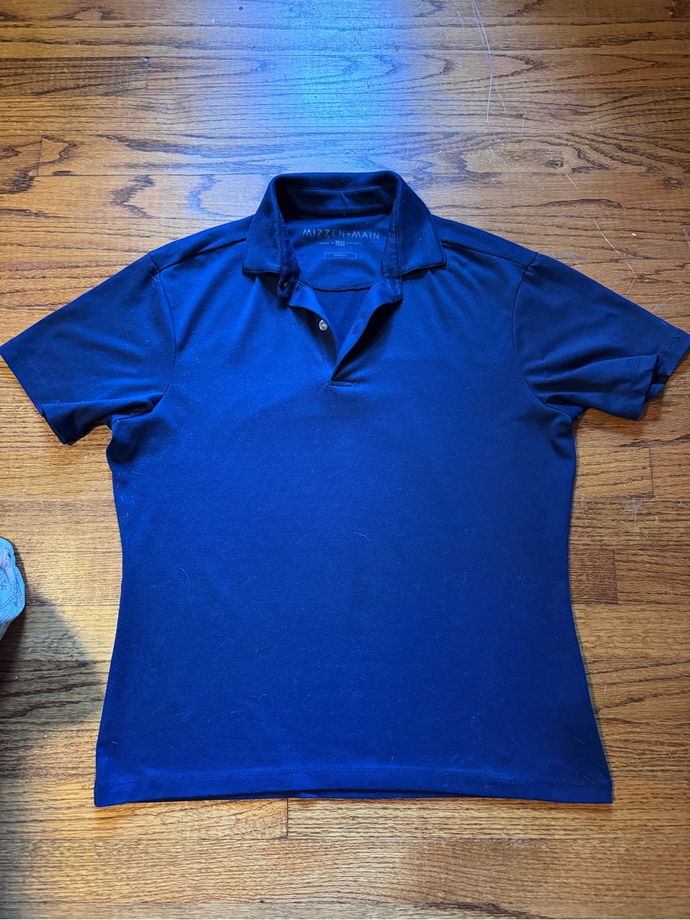 Mizzen+Main Navy Blue Short-Sleeve Performance Polo
